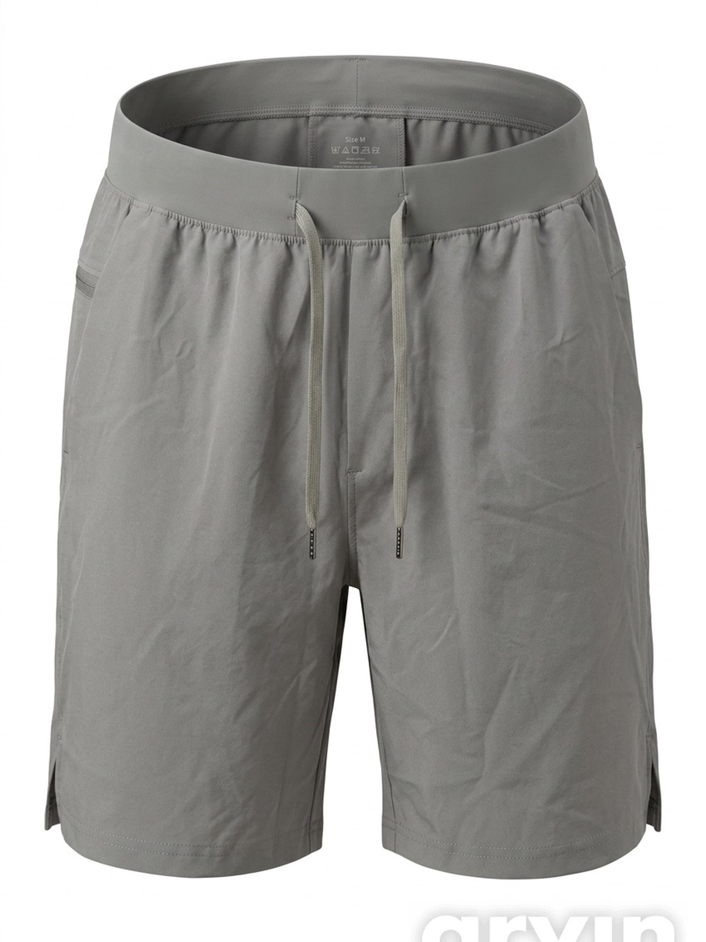 Men's Athletic Drawstring Shorts in Gray